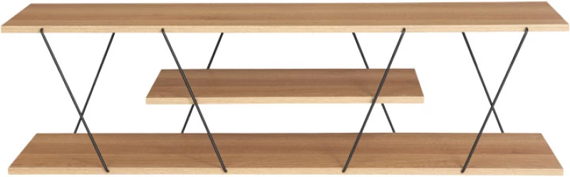 Έπιπλο τηλεόρασης Tars pakoworld sonoma-μαύρο 120x30x33εκ