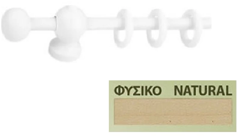 Κουρτινόξυλα Miraz Φ11 100cm κερασιά