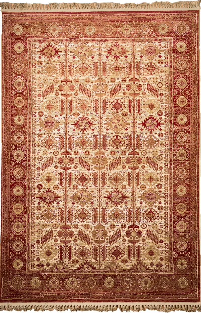 ΧΑΛΙ ORIAN 2305/Cream Red - Klonaras Home Fashion 200cm x 250cm