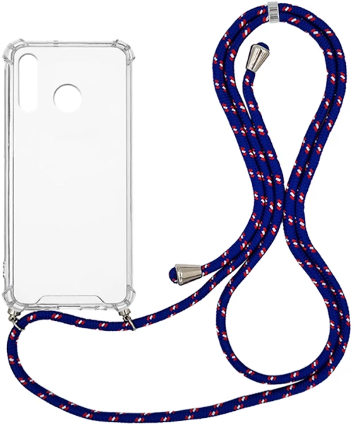 Θήκη Σιλικόνης με Κορδόνι Sonique Armor Clear Huawei P30 Lite Rainbow Μπλε - Sonique - Rainbow Μπλε - P30 Lite