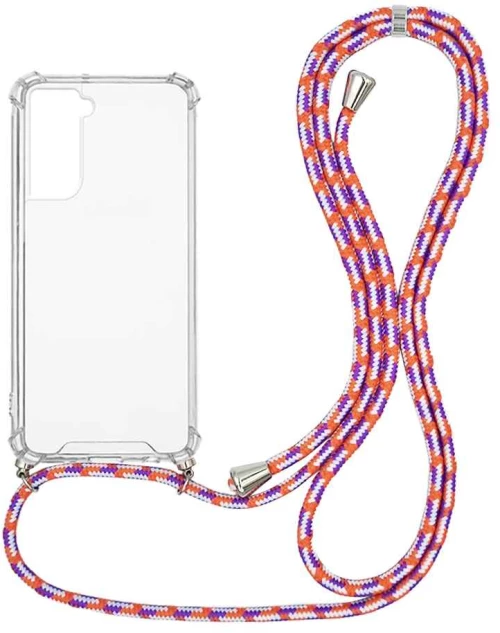 Θήκη Σιλικόνης με Κορδόνι Sonique Armor Clear Samsung Galaxy S22 Rainbow Κοραλλί - Sonique - Rainbow Κοραλλί - Galaxy S22