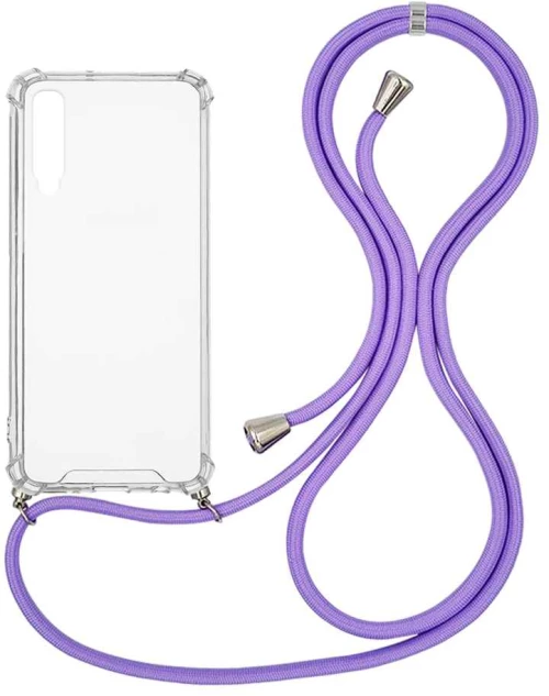 Θήκη Σιλικόνης με Κορδόνι Sonique Armor Clear Samsung Galaxy A70/A70s Λιλά - Sonique - Λιλά - Galaxy A70/A70s