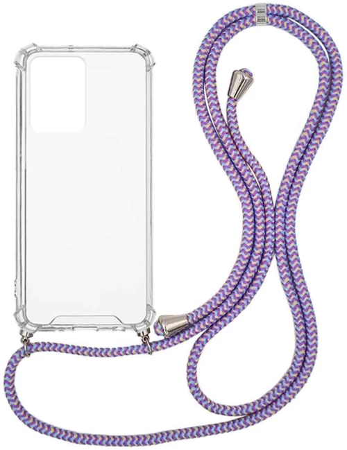 Θήκη Σιλικόνης με Κορδόνι Sonique Armor Clear Samsung Galaxy A53 5G Rainbow Λιλά - Sonique - Rainbow Λιλά - Galaxy A53 5G