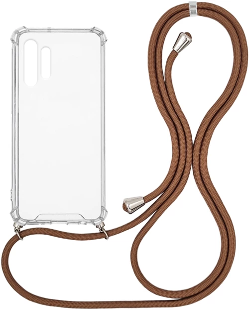 Θήκη Σιλικόνης με Κορδόνι Sonique Armor Clear Samsung Galaxy A32 4G Καφέ - Sonique - Καφέ - Galaxy A32 4G