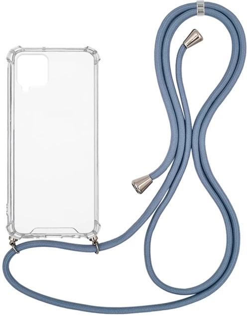 Θήκη Σιλικόνης με Κορδόνι Sonique Armor Clear Samsung Galaxy A22 4G / Galaxy M32 4G / Galaxy M22 4G Μπλε Γκρι - Sonique - Μπλε Γκρι - Galaxy A22 4G, Galaxy M22 4G, Galaxy M32 4G