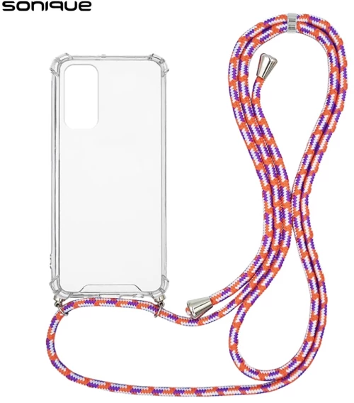 Θήκη Σιλικόνης με Κορδόνι Sonique Armor Clear Xiaomi Xiaomi 12 Lite Rainbow Κοραλλί - Sonique - Rainbow Κοραλλί - Xiaomi 12 Lite