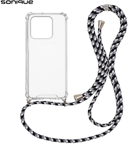 Θήκη Σιλικόνης με Κορδόνι Sonique Armor Clear Xiaomi Xiaomi 13 Pro Rainbow Μαύρο - Sonique - Rainbow Μαύρο - Xiaomi 13 Pro