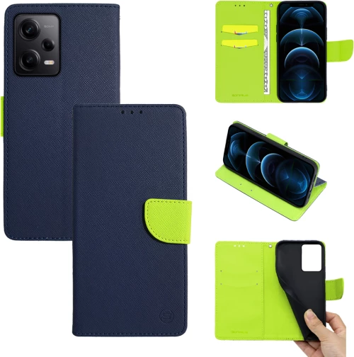 Θήκη Βιβλίο Sonique Trend Book Xiaomi Redmi Note 12 Pro 5G / Poco X5 Pro 5G Σιέλ / Σκούρο Μπλε - Sonique - Σιέλ / Σκούρο Μπλε - Poco X5 Pro 5G, Redmi Note 12 Pro 5G