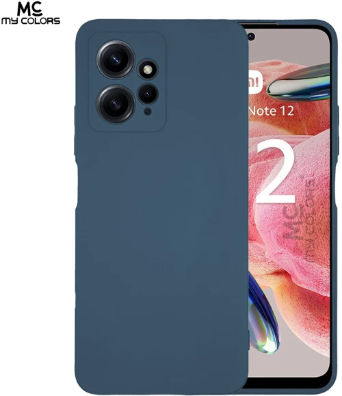 Θήκη Σιλικόνης My Colors Xiaomi Redmi Note 12 4G Μπλε Σκούρο - My Colors - Μπλε Σκούρο - Redmi Note 12 4G