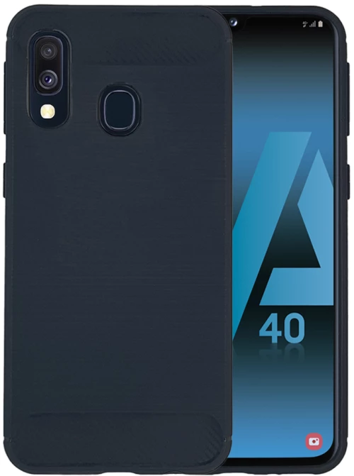 Θήκη Σιλικόνης Sonique Carbon Brushed Samsung Galaxy A40 Μπλε - Sonique - Μπλέ - Galaxy A40