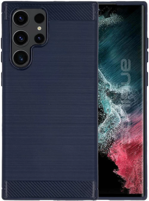 Θήκη Σιλικόνης Sonique Carbon Brushed Samsung Galaxy S23 Ultra Μπλε - Sonique - Μπλέ - Galaxy S23 Ultra