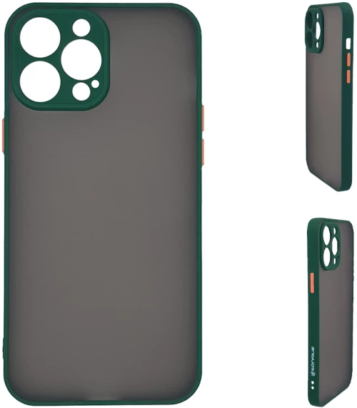 Θήκη Σιλικόνης Color Button Bumper Sonique Apple iPhone 13 Pro Max Πράσινο Σκούρο - Sonique - Πράσινο Σκούρο - iPhone 13 Pro Max