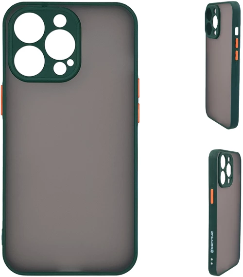 Θήκη Σιλικόνης Color Button Bumper Sonique Apple iPhone 13 Pro Πράσινο Σκούρο - Sonique - Πράσινο Σκούρο - iPhone 13 Pro