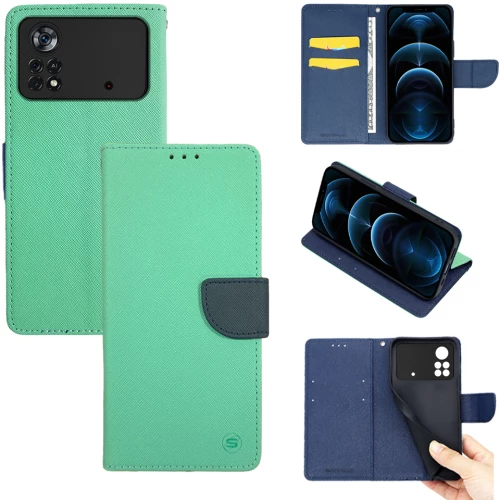Θήκη Βιβλίο Sonique Trend Book Xiaomi Poco X4 Pro 5G Βεραμάν / Σκούρο Μπλε - Sonique - Βεραμάν / Σκούρο Μπλε - Poco X4 Pro 5G