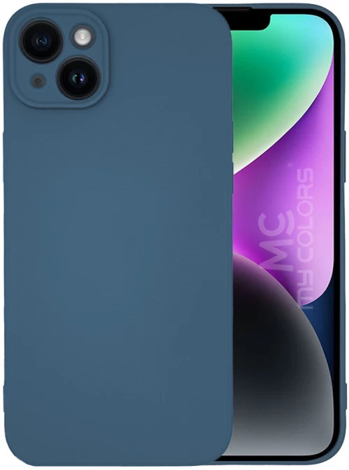 Θήκη Σιλικόνης My Colors Apple iPhone 14 Plus Μπλε Σκούρο - My Colors - Μπλε Σκούρο - iPhone 14 Plus