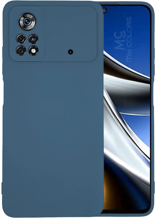 Θήκη Σιλικόνης My Colors Xiaomi Poco X4 Pro 5G Μπλε Σκούρο - My Colors - Μπλε Σκούρο - Poco X4 Pro 5G