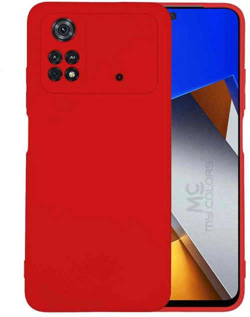 Θήκη Σιλικόνης My Colors Xiaomi Poco M4 Pro 4G Κόκκινο - My Colors - Κόκκινο - POCO M4 Pro 4G