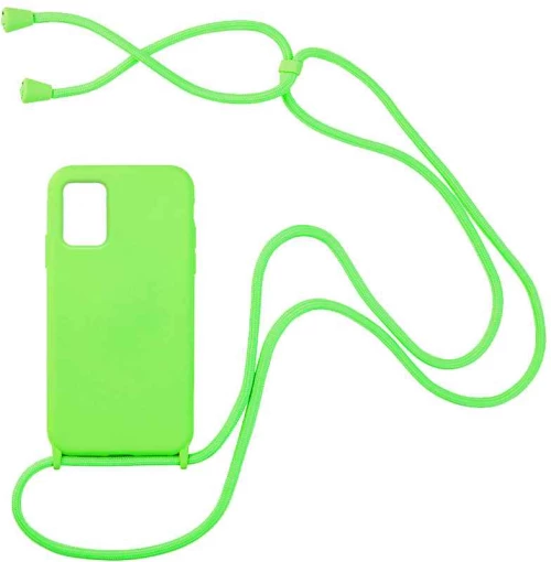 Θήκη Σιλικόνης με Κορδόνι CarryHang Samsung Galaxy A51 Πράσινο - My Colors - Πράσινο - Galaxy A51