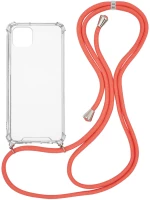 Θήκη Σιλικόνης με Κορδόνι Sonique Armor Clear Apple iPhone 11 Pro Max Κοραλλί - Sonique - Κοραλλί - iPhone 11 Pro Max