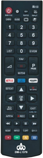 Universal τηλεχειριστήριο TV LG
