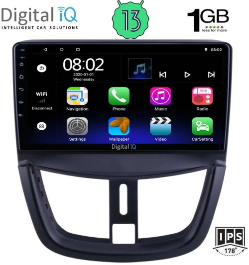 DIGITAL IQ RSA 1507_GPS (9inc) MULTIMEDIA TABLET OEM PEUGEOT 207 mod. 2007>