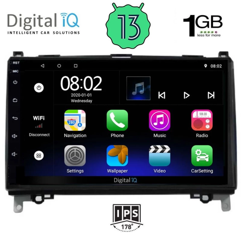 DIGITAL IQ RSA 1400_GPS (9inc) MULTIMEDIA TABLET OEM MERCEDES A – B -SPRINTER – VITO mod. 2004>