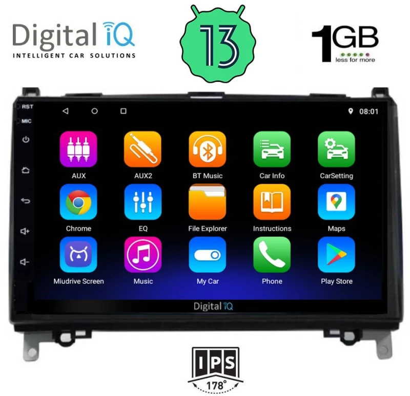 DIGITAL IQ RSA 1400_GPS (9inc) MULTIMEDIA TABLET OEM MERCEDES A – B -SPRINTER – VITO mod. 2004>