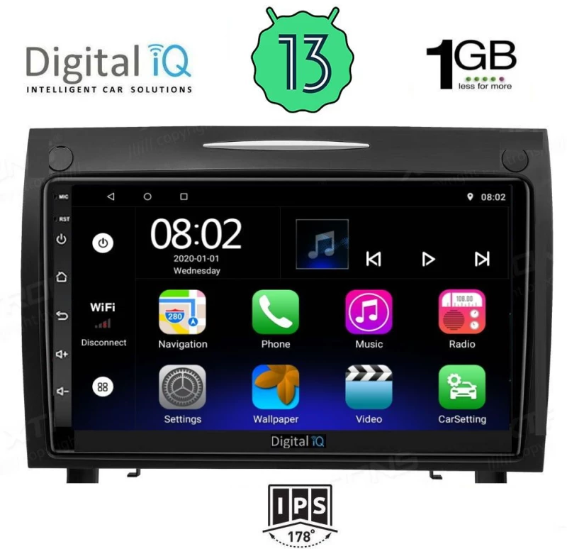 DIGITAL IQ RSA 1419_GPS (9inc) MULTIMEDIA TABLET OEM MERCEDES SLK R171 mod. 2004-2010