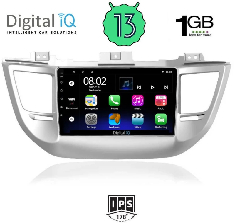 DIGITAL IQ RSA 1243_GPS (9inc) MULTIMEDIA TABLET OEM HYUNDAI TUSCON  mod. 2015-2019