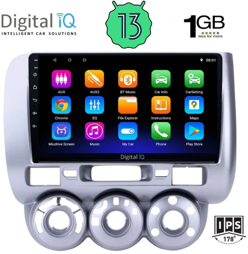 DIGITAL IQ RSA 1210_GPS A/C (9inc) MULTIMEDIA TABLET OEM HONDA JAZZ mod. 2002-2008