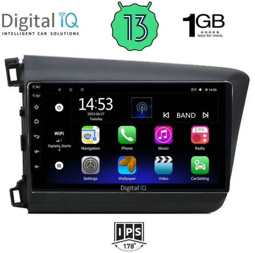 DIGITAL IQ RSA 11904D_GPS (9inc) MULTIMEDIA TABLET OEM HONDA CIVIC  4Doors mod. 2012-2016