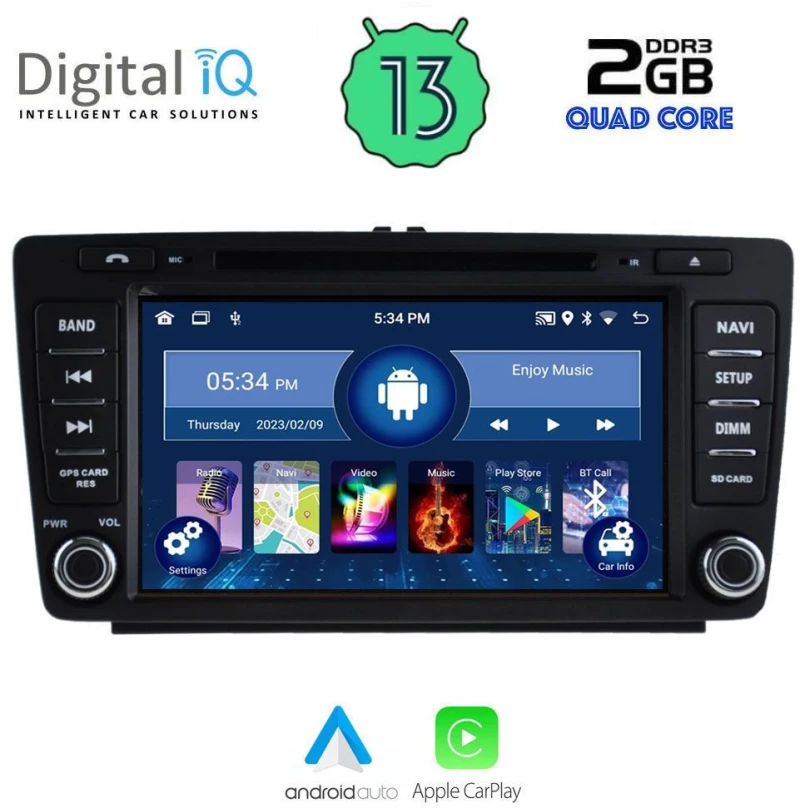 Digital IQ MSD 005_CPA (8" DECK) MULTIMEDIA OEM SKODA OCTAVIA mod. 2005-2012
