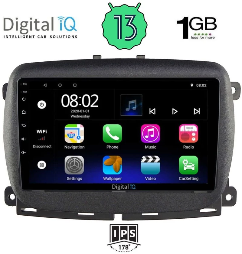 DIGITAL IQ RSA 1131_GPS (9inc) MULTIMEDIA TABLET OEM FIAT 500 mod. 2016>