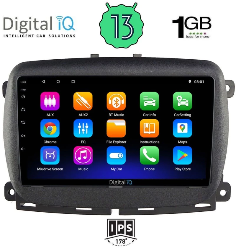 DIGITAL IQ RSA 1131_GPS (9inc) MULTIMEDIA TABLET OEM FIAT 500 mod. 2016>