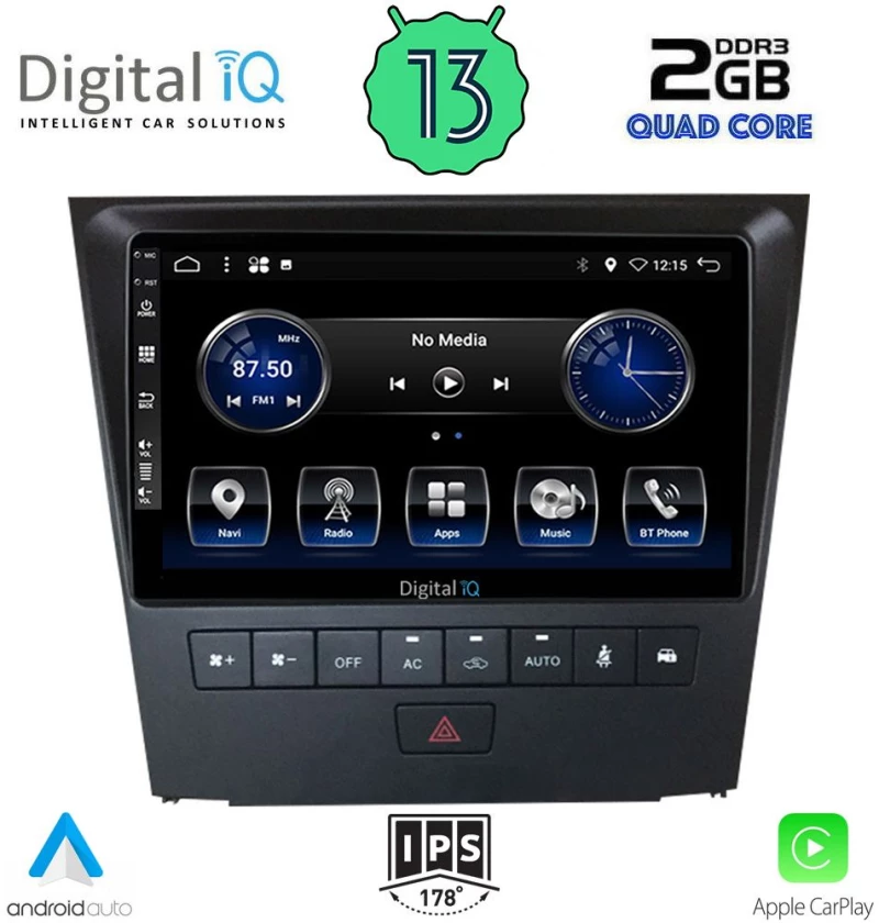DIGITAL IQ BXH 3341_CPA (9inc) MULTIMEDIA TABLET OEM LEXUS GS mod. 2004-2011