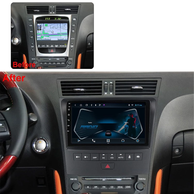 DIGITAL IQ BXH 3341_CPA (9inc) MULTIMEDIA TABLET OEM LEXUS GS mod. 2004-2011