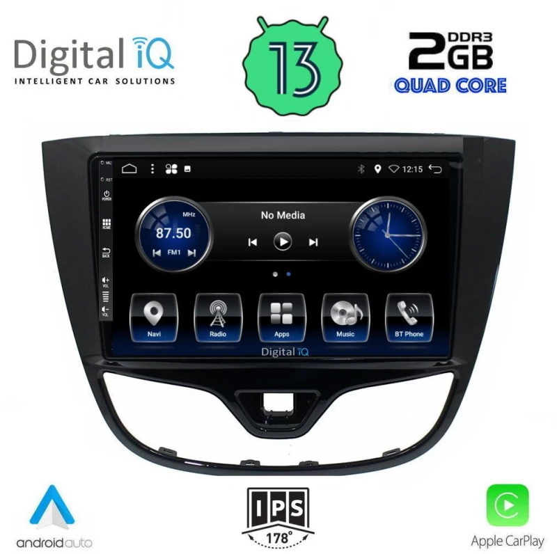 Digital IQ BXH 3489_CPA (10inc) Οθόνη αυτοκινήτου Opel Karl 2014-2019