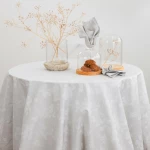 Τραπεζομάντηλο Ηρώ 140 x 260 + (12) 45 x 45 Borea Home Textiles - Εκρού