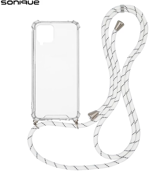 Θήκη Σιλικόνης με Κορδόνι Sonique Armor Clear Samsung Galaxy M53 5G Rainbow Λευκό - Sonique - Rainbow Λευκό - Galaxy M53 5G
