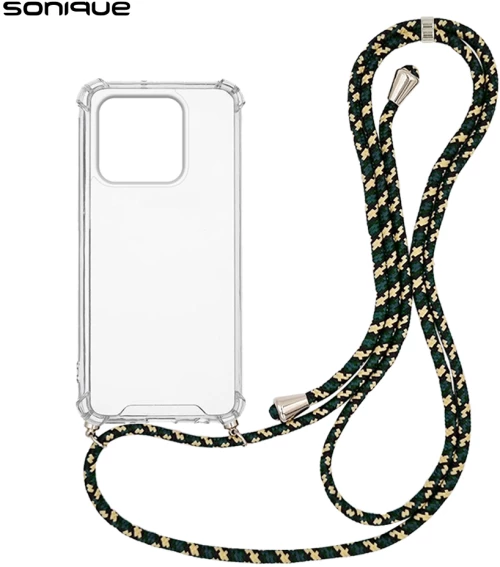 Θήκη Σιλικόνης με Κορδόνι Sonique Armor Clear Xiaomi Xiaomi 13 Pro Rainbow Πράσινο - Sonique - Rainbow Πράσινο - Xiaomi 13 Pro