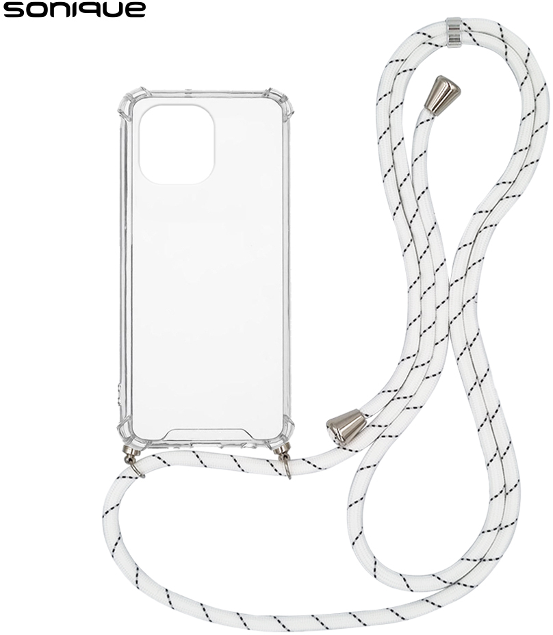 Θήκη Σιλικόνης με Κορδόνι Sonique Armor Clear Xiaomi Mi 11 Rainbow Λευκό - Sonique - Rainbow Λευκό - Mi 11