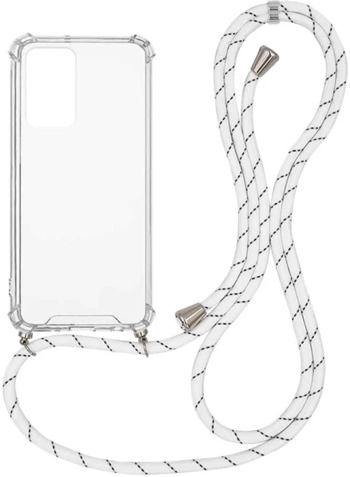 Θήκη Σιλικόνης με Κορδόνι Sonique Armor Clear Xiaomi Redmi Note 11 Pro 4G/5G / Redmi Note 12 Pro 4G Rainbow Λευκό - Sonique - Rainbow Λευκό - Redmi Note 11 Pro 4G/5G, Redmi Note 12 Pro 4G