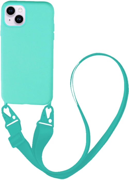 Θήκη CarryHang Liquid Silicone Strap Apple iPhone 14 Γαλάζιο - My Colors - Γαλάζιο - iPhone 14