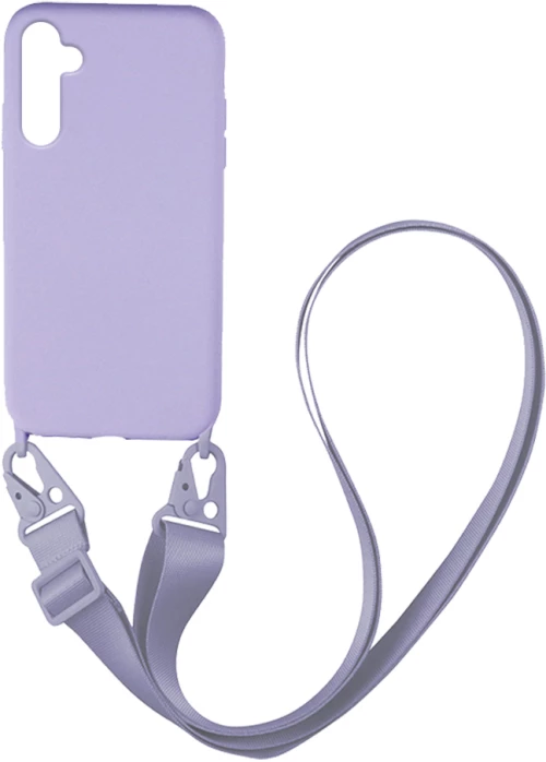 Θήκη CarryHang Liquid Silicone Strap Samsung Galaxy A34 5G Λιλά - My Colors - Λιλά - Galaxy A34 5G