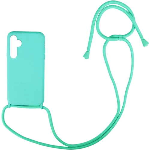 Θήκη Σιλικόνης με Κορδόνι CarryHang Samsung Galaxy A14 4G / Galaxy A14 5G Γαλάζιο - My Colors - Γαλάζιο - Galaxy A14 4G, Galaxy A14 5G