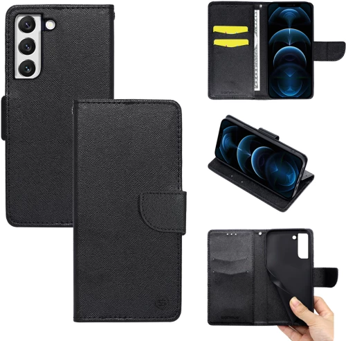 Θήκη Βιβλίο Sonique Trend Book Samsung Galaxy S22 Plus Μαύρο - Sonique - Μαύρο - Galaxy S22 Plus