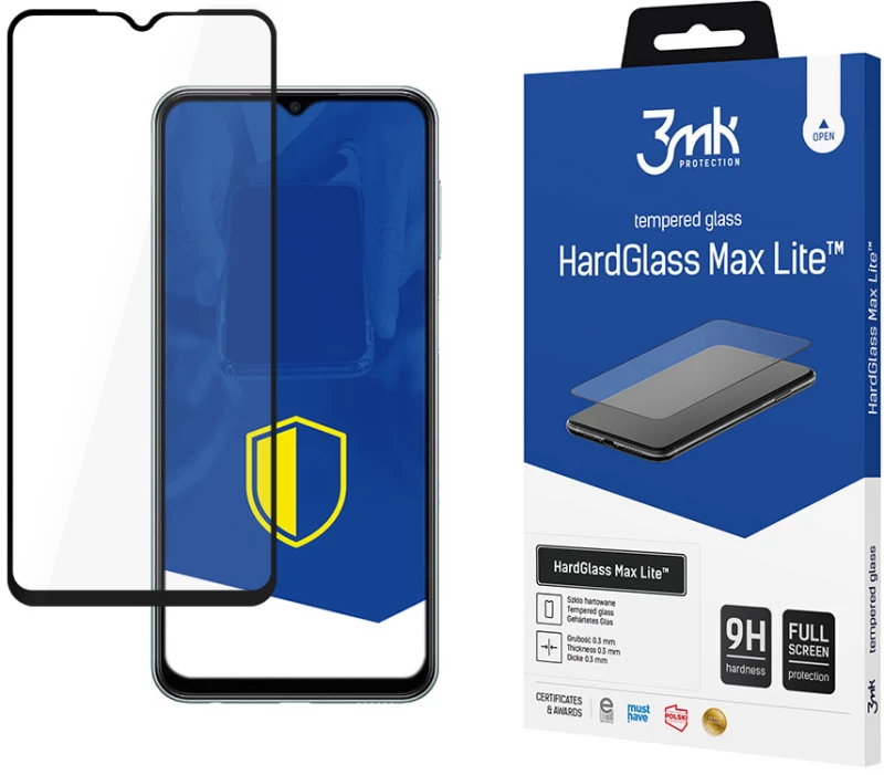 3MK HardGlass Max Lite Full Screen Samsung Galaxy M23 5G Μαύρο - 3MK - Μαύρο - Galaxy M23 5G