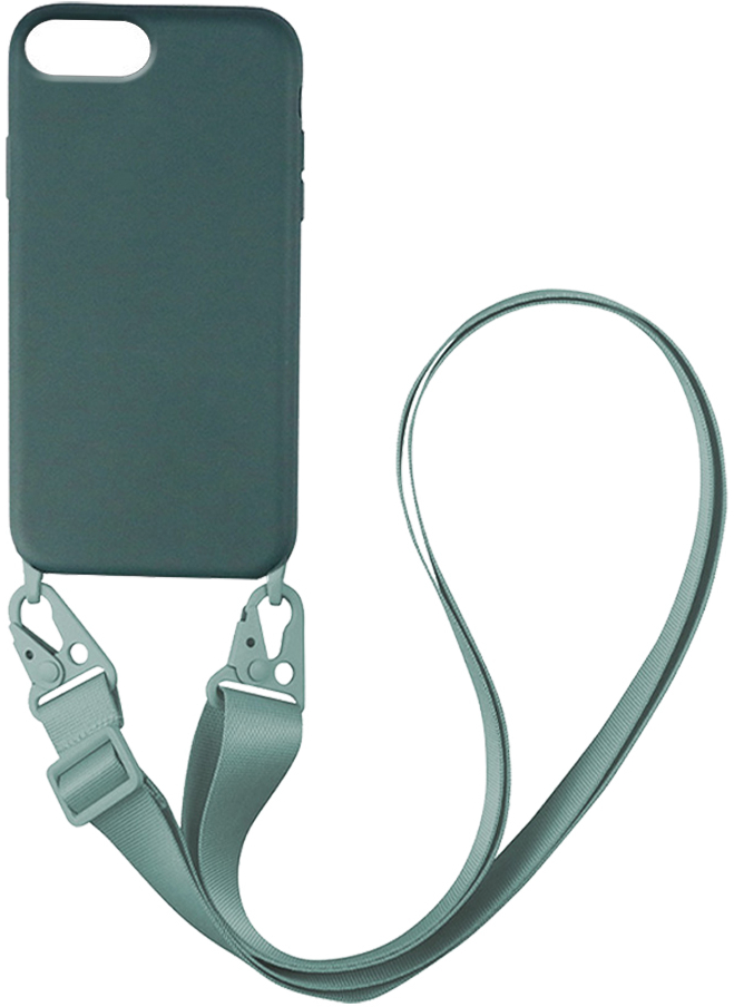 Θήκη CarryHang Liquid Silicone Strap Apple iPhone 6/6s Plus Πράσινο Σκούρο - My Colors - Πράσινο Σκούρο - iPhone 6/6s Plus