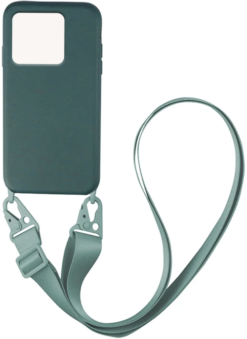 Θήκη CarryHang Liquid Silicone Strap Xiaomi Redmi 10A Πράσινο Σκούρο - My Colors - Πράσινο Σκούρο - Redmi 10A