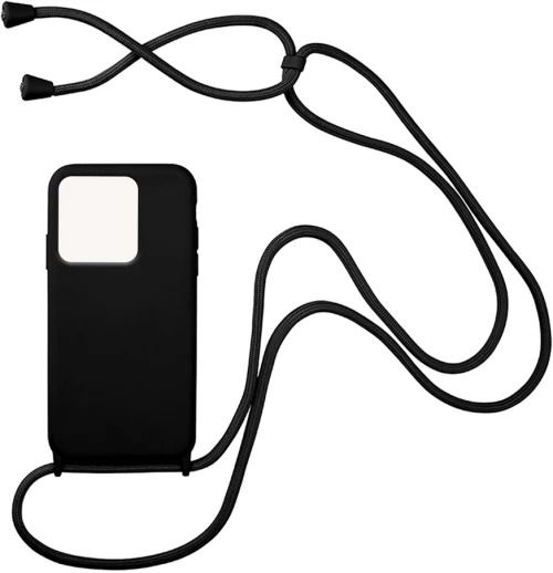 Θήκη Σιλικόνης με Κορδόνι CarryHang Xiaomi Redmi 10A Μαύρο - My Colors - Μαύρο - Redmi 10A